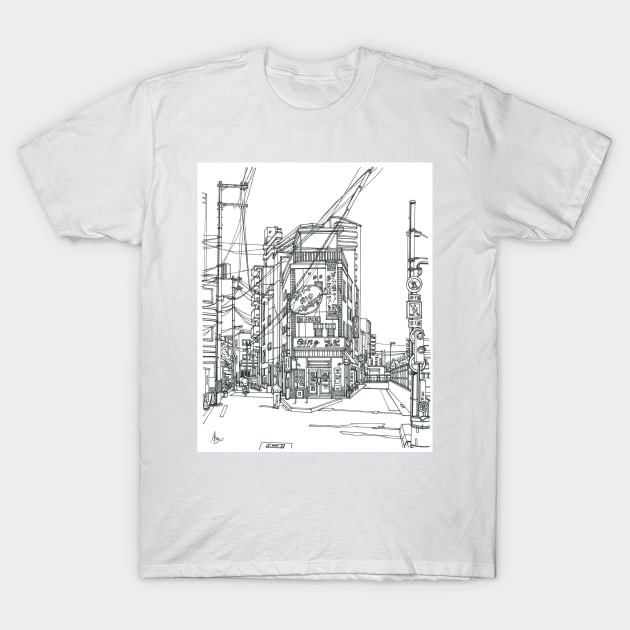 Osaka Japan T-Shirt by valery in the gallery